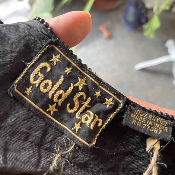 Vintage Black Beaded and Sequin Dress - Picture 7 of 7